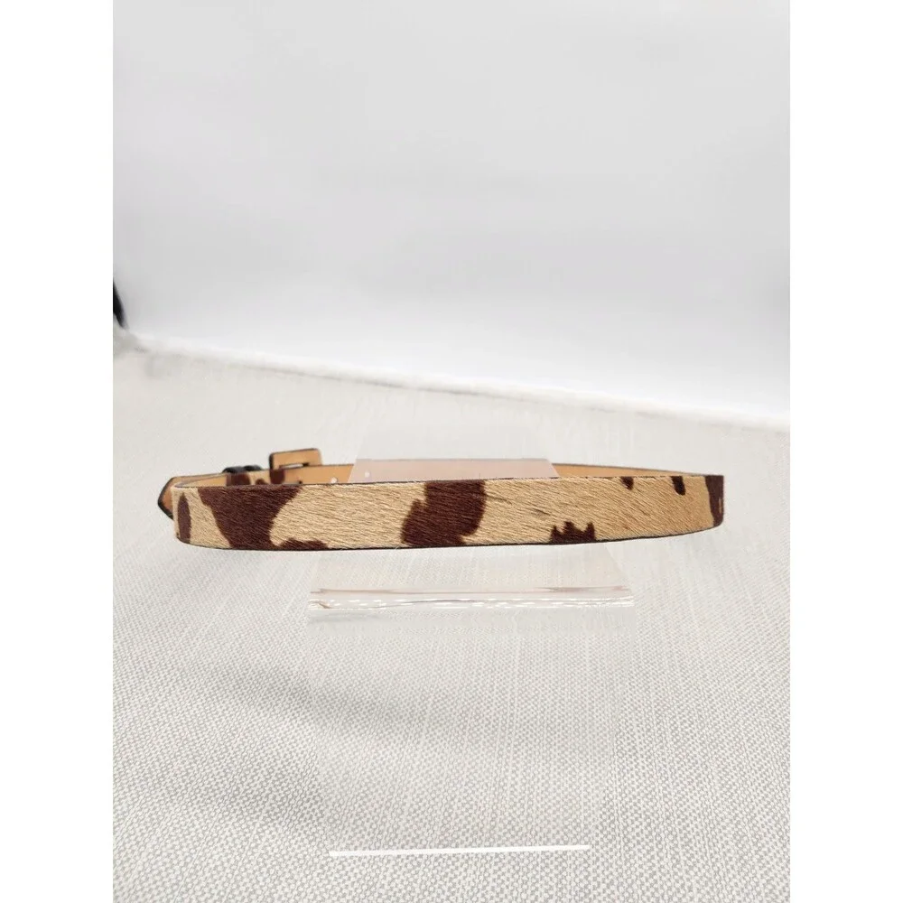 Classiques Entier XL Belt Animal Print Leather PR4229 Brown Tan Flaw